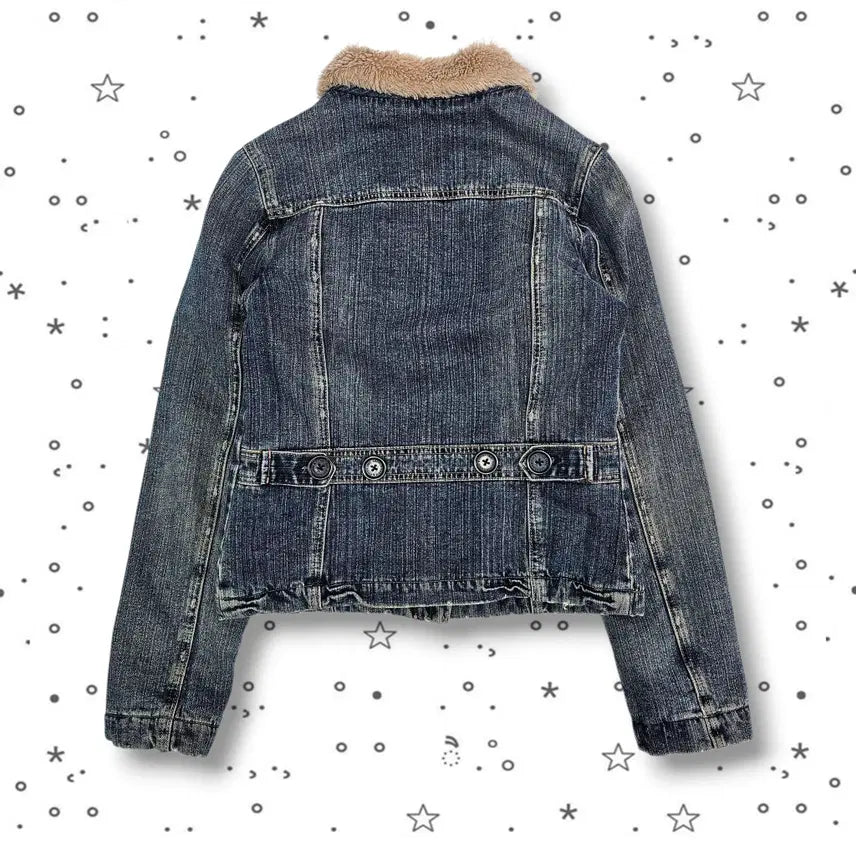 [BUNJANG] Abercrombie &amp; Fitch Denim Fur Jacket / S Abecrombie 아베크롬비 데님 퍼 자켓