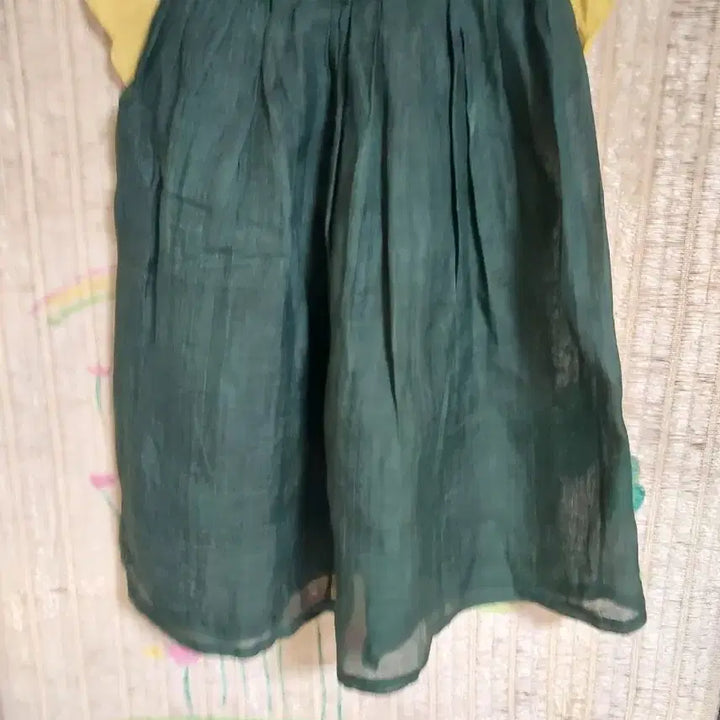 [BUNJANG] Unbranded Linen Pleated Skirt - Green - Women&