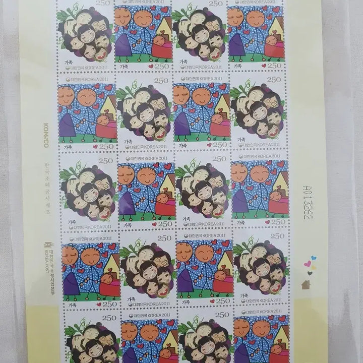[BUNJANG] Korea Special Stamp Sheet / 가족 특별우표 전지