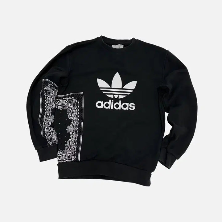 [BUNJANG] Adidas Bandana Big Logo Sweatshirt Black / 아디다스 반다나 빅로고 맨투맨 블랙