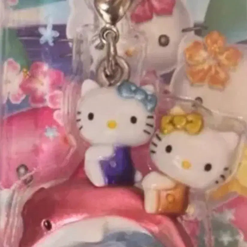 [BUNJANG] Vintage Hello Kitty Strap / 고전 핑크 돌고래 키티스트랩
