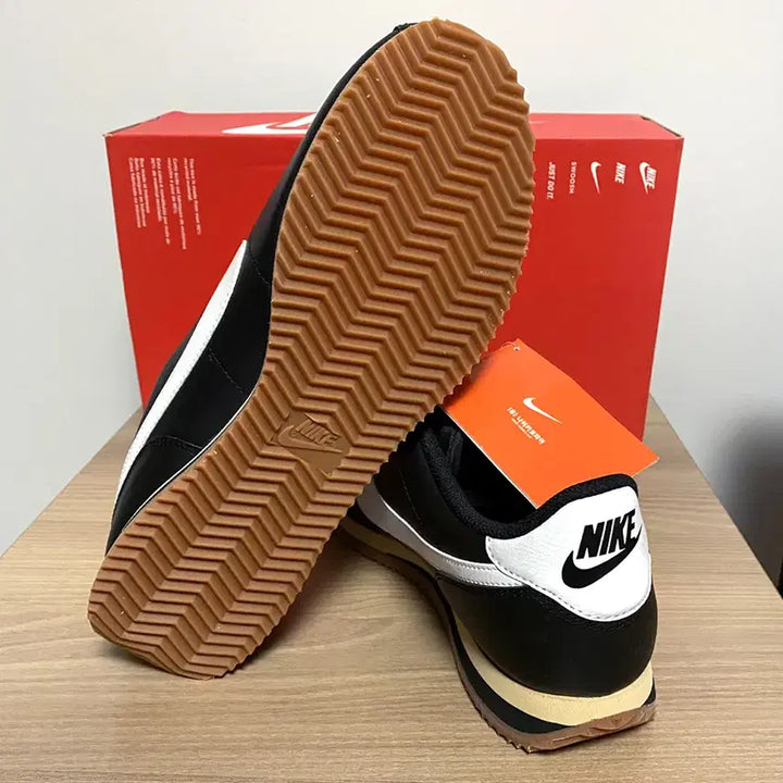 [BUNJANG] Nike Cortez Leather Black Sneakers / (새제품) 나이키 코르테즈 레더 블랙 매장정품