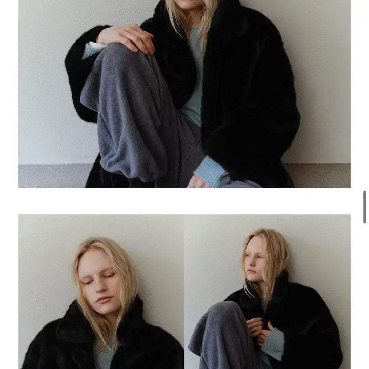 [BUNJANG] Urado Chloe Fur Half Jacket (Black) / 유라고 퍼자켓 Chloe fur half jacket (블랙)