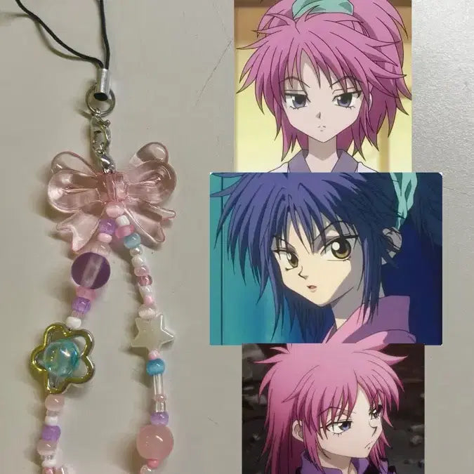 [BUNJANG] Hunter X Hunter Machi Beads Keyring / 헌터헌터 마치 코마치네 비즈키링