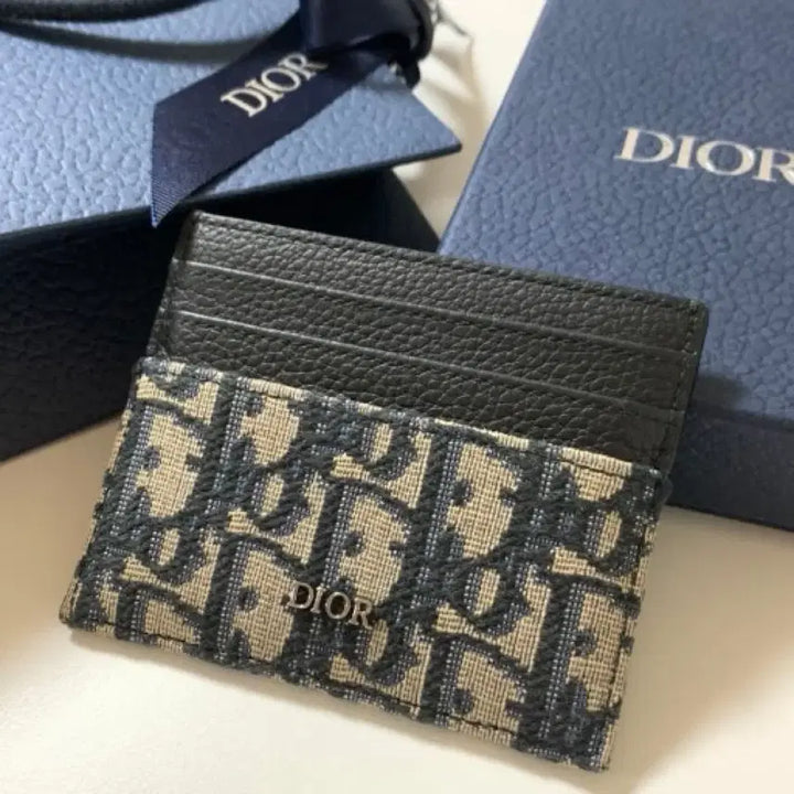 [BUNJANG] Dior Oblique Card Wallet Black / 디올 오블리크 카드지갑 블랙