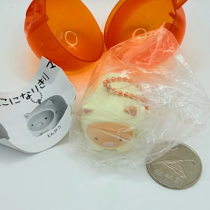 [BUNJANG] San-X Sumikko Gurashi Neko Mascot Figure Keyring Gacha / San-X 스미코구라시 캐릭터 네코 마스코트 피규어 키링 가챠 돈가스