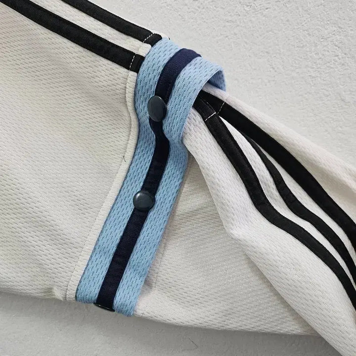 [BUNJANG] Adidas Unisex Light Blue Zip-Up Training Top / ADIDAS 트레이닝복상의 집업 공용 100 J6055