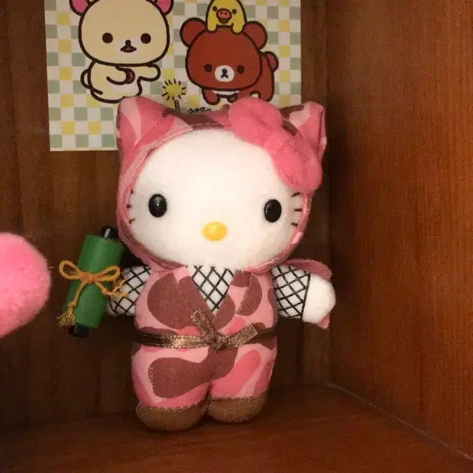 [BUNJANG] 2002 Japanese Classic Ninja Kitty Doll / 초레어! 2002년 일본 고전 닌자 키티 인형 똥사이즈 초미니 초소형