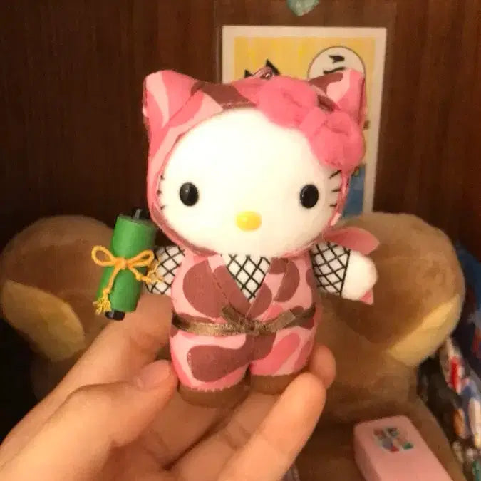 [BUNJANG] 2002 Japanese Classic Ninja Kitty Doll / 초레어! 2002년 일본 고전 닌자 키티 인형 똥사이즈 초미니 초소형
