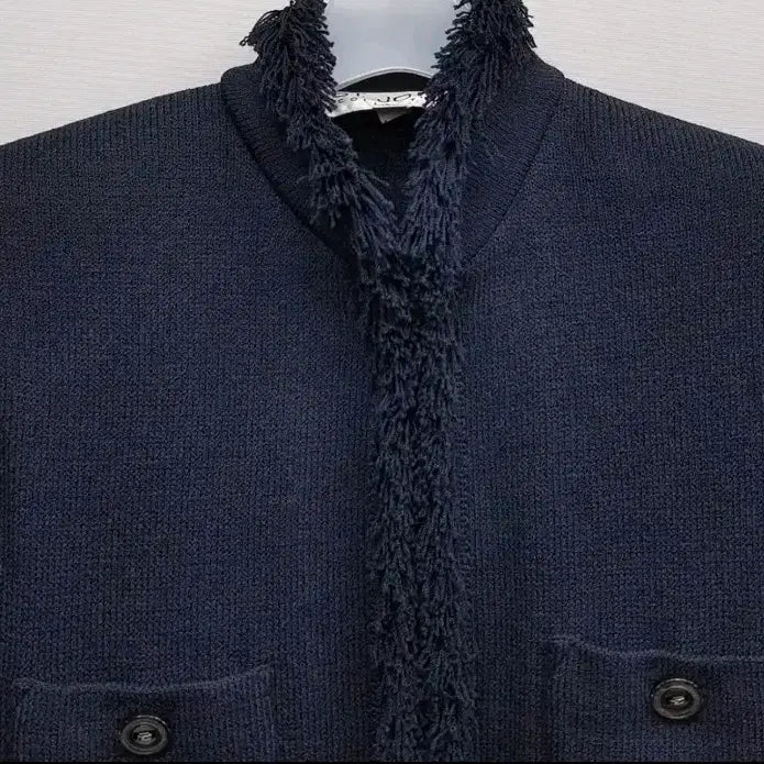 [BUNJANG] St. John Fringe Knit Long Coat / st John 센존  프린지 니트 롱 코트 10