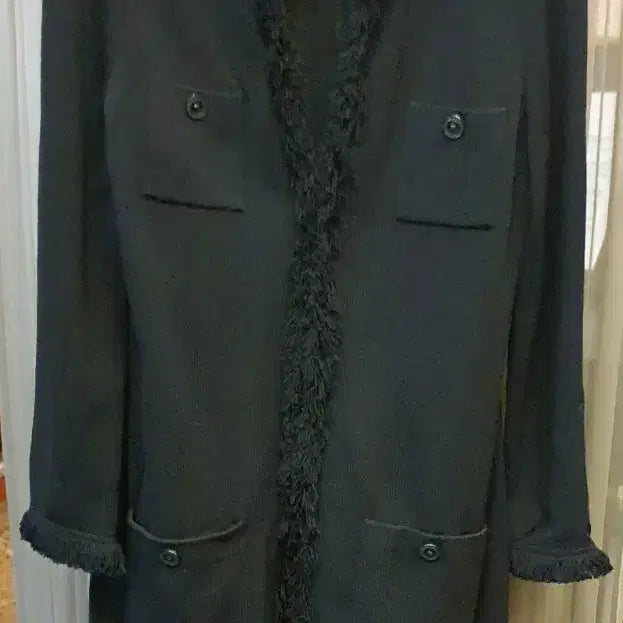 [BUNJANG] St. John Fringe Knit Long Coat / st John 센존  프린지 니트 롱 코트 10