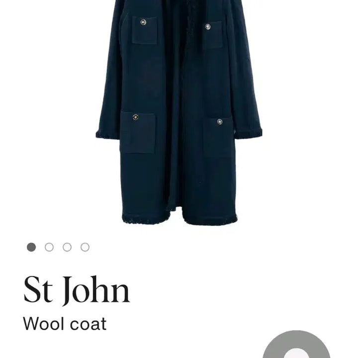 [BUNJANG] St. John Fringe Knit Long Coat / st John 센존  프린지 니트 롱 코트 10