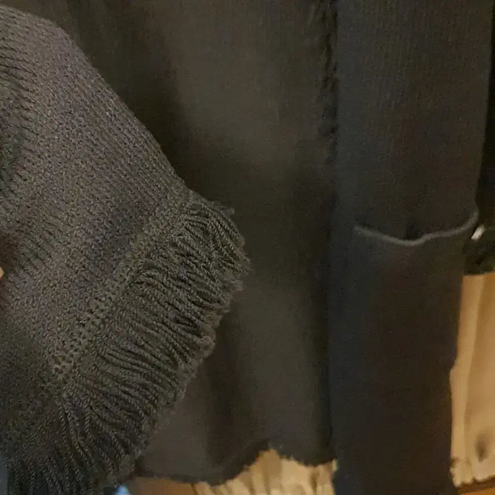 [BUNJANG] St. John Fringe Knit Long Coat / st John 센존  프린지 니트 롱 코트 10