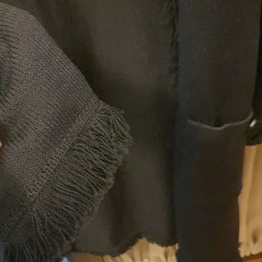 [BUNJANG] St. John Fringe Knit Long Coat / st John 센존  프린지 니트 롱 코트 10