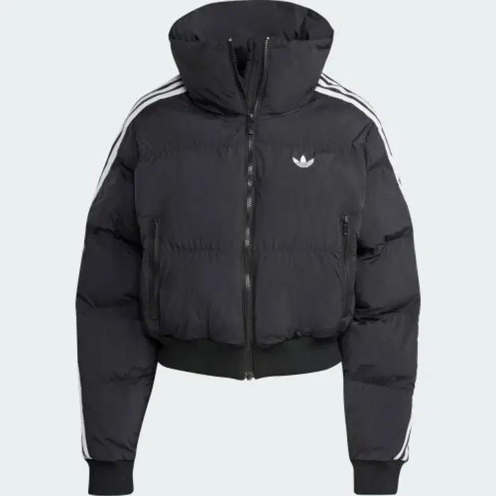 [BUNJANG] Adidas Cropped Synthetic Down Puffer Jacket - Black XL / 아디다스 크롭 합성 다운 퍼퍼 - 블랙 XL