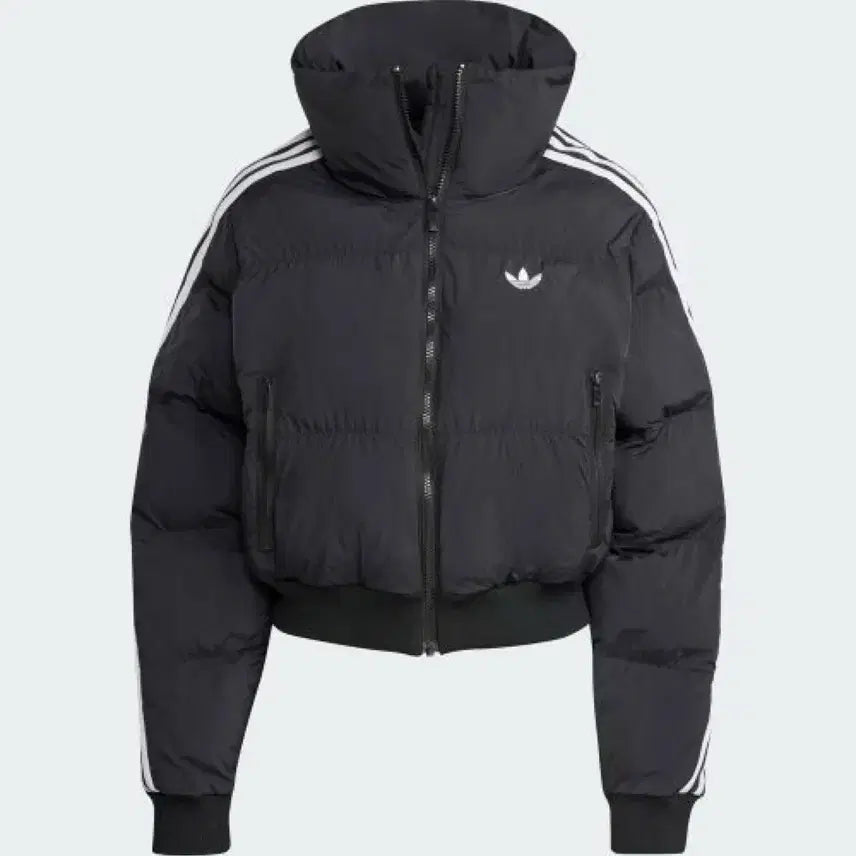 [BUNJANG] Adidas Cropped Synthetic Down Puffer Jacket - Black XL / 아디다스 크롭 합성 다운 퍼퍼 - 블랙 XL