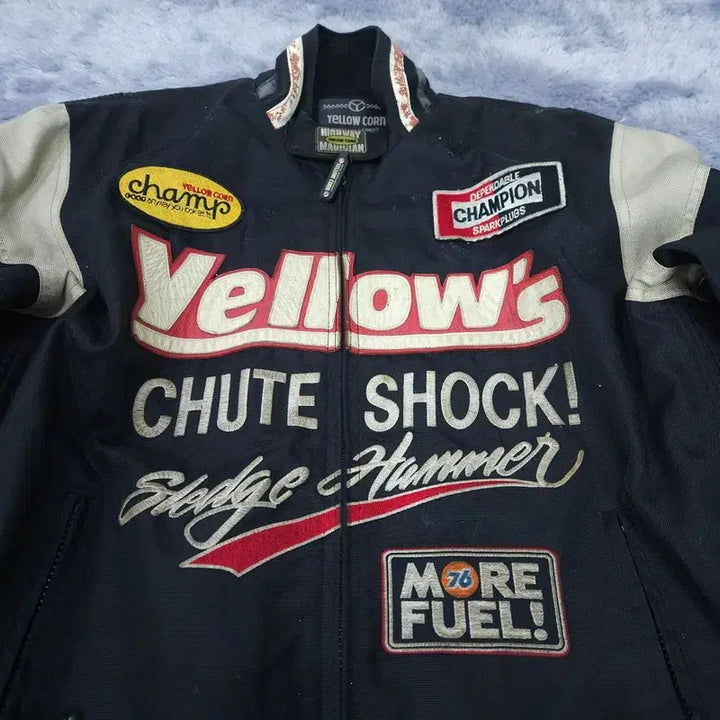 [BUNJANG] Yellow Corn Racing Bike Jacket / [M] 옐로우콘 레이싱 바이크 자켓