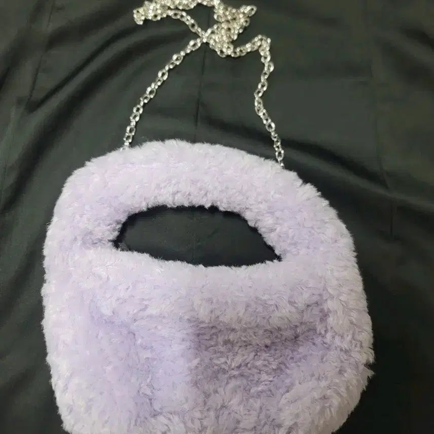 [BUNJANG] Nerdy Purple Chain Hobo Bag / 널디 퍼플 체인 숄더백 호보백 미사용 새상품