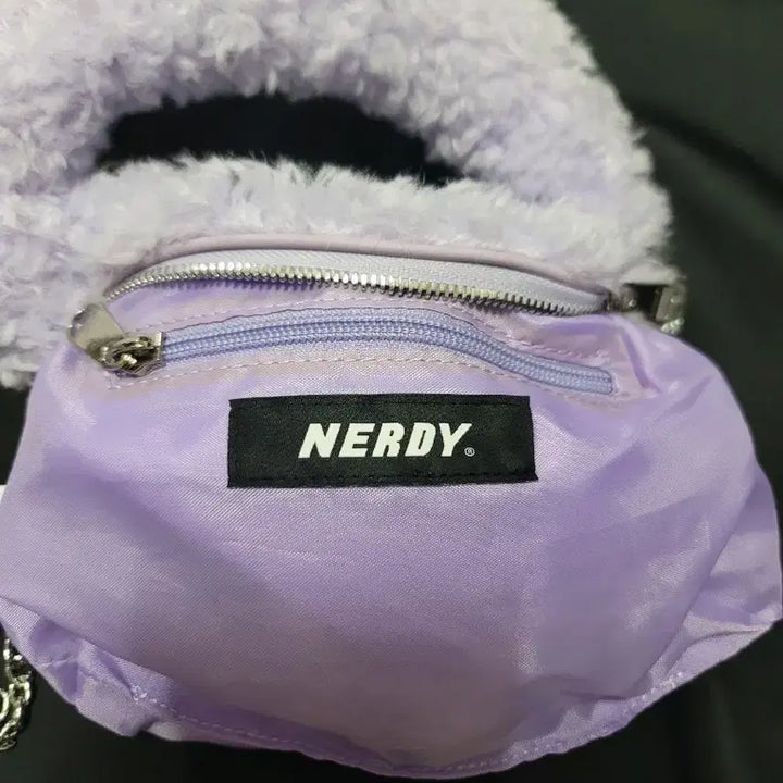 [BUNJANG] Nerdy Purple Chain Hobo Bag / 널디 퍼플 체인 숄더백 호보백 미사용 새상품