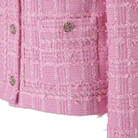 [BUNJANG] MojoSphin Tweed Set Pink Suit / 모조에스핀 트위드 세트 핑크