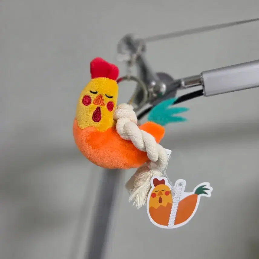 [BUNJANG] Cute Chicken Doll Keychain / 귀여운 닭인형 키링 액막이 키링