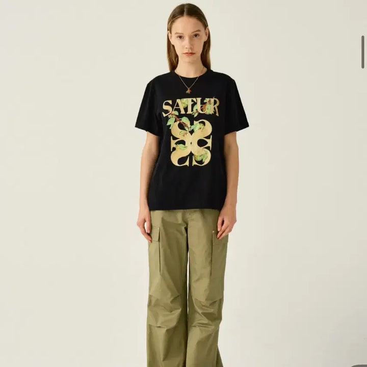 [BUNJANG] Setter Apero Leaf Graphic T-shirt / 세터 아페로 리프 그래픽 반팔 티셔츠