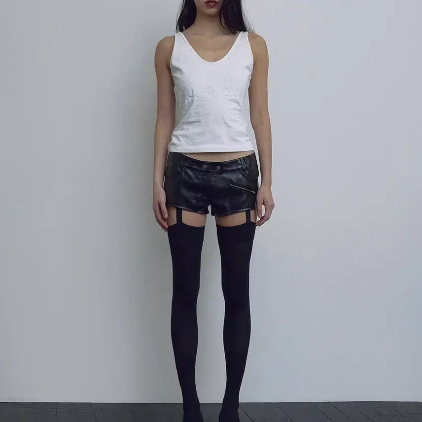 [BUNJANG] Bohemian Seoul Leather Micro Shorts / 보헤미안서울 레더 마이크로 숏츠