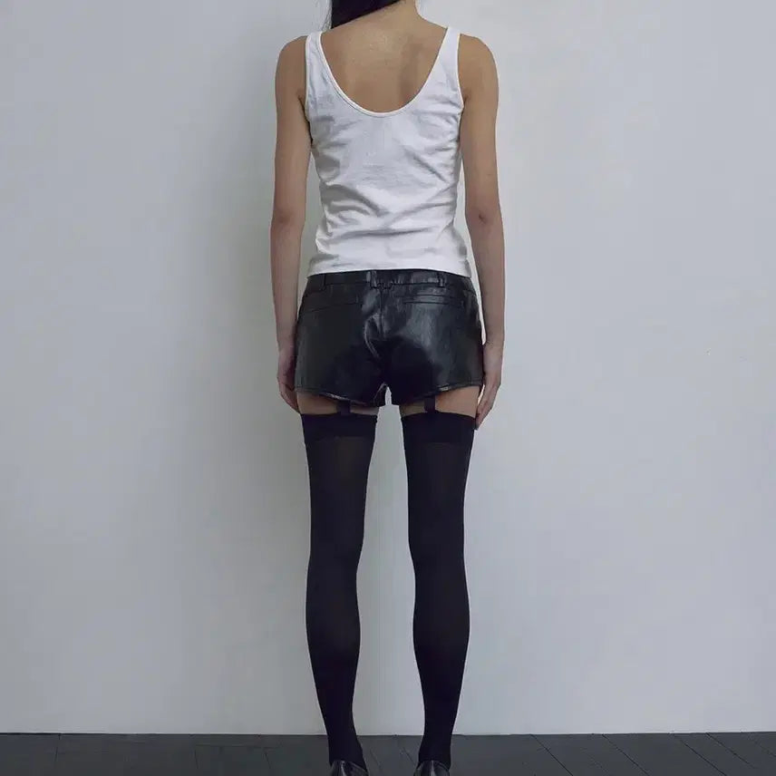 [BUNJANG] Bohemian Seoul Leather Micro Shorts / 보헤미안서울 레더 마이크로 숏츠