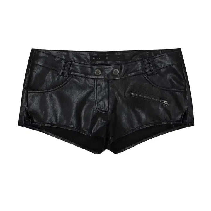 [BUNJANG] Bohemian Seoul Leather Micro Shorts / 보헤미안서울 레더 마이크로 숏츠