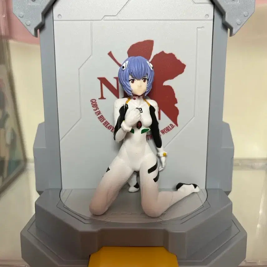 [BUNJANG] Pizza Hut Evangelion Rei Figure / 에반게리온 피자헛 콜라보 레이 피규어