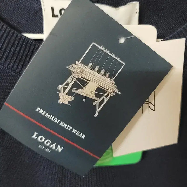 [BUNJANG] LOGAN Navy Short Sleeve Knit Top / LOGAN 로건 네이비 반팔 니트 M 100 새상품