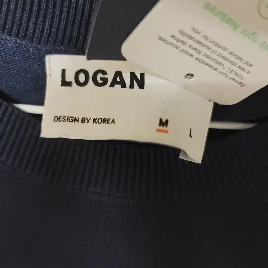 [BUNJANG] LOGAN Navy Short Sleeve Knit Top / LOGAN 로건 네이비 반팔 니트 M 100 새상품