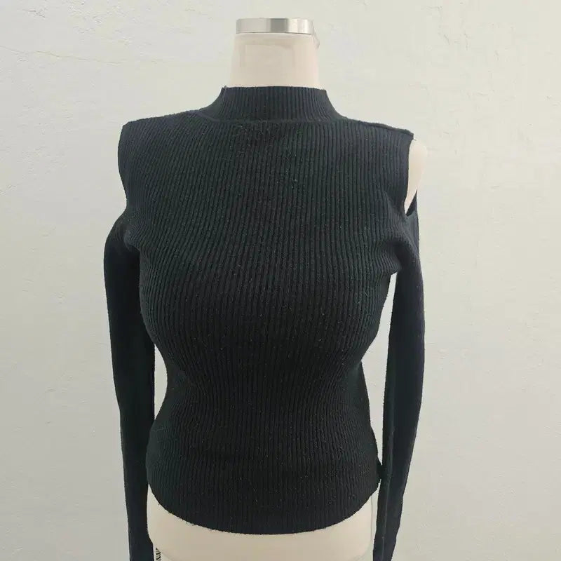 [BUNJANG] ITALY Black Knit Top / ITALY 니트 여 55/66 J6064