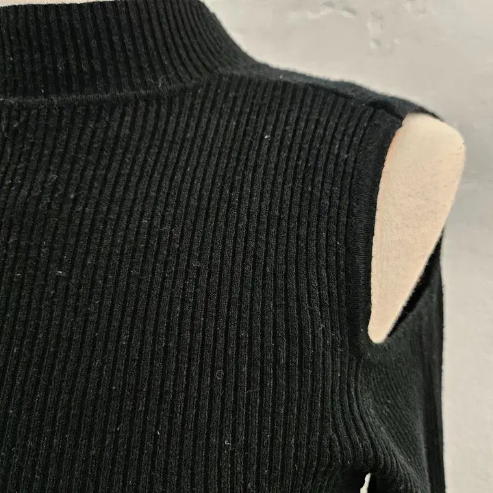[BUNJANG] ITALY Black Knit Top / ITALY 니트 여 55/66 J6064