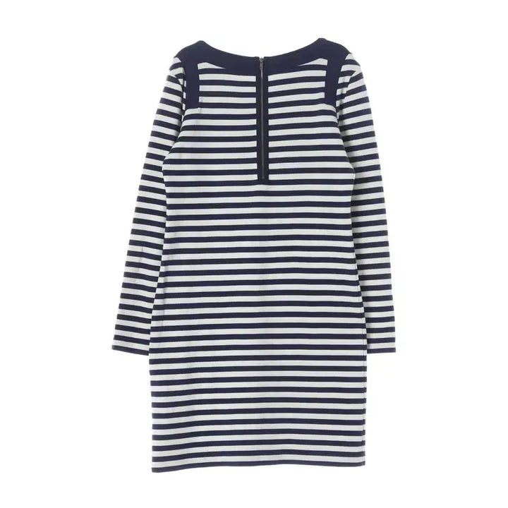 [BUNJANG] Lacoste Stripe Boat Neck Long Sleeve Dress / 라코스테 스트라이프 보트넥 긴팔 원피스 38