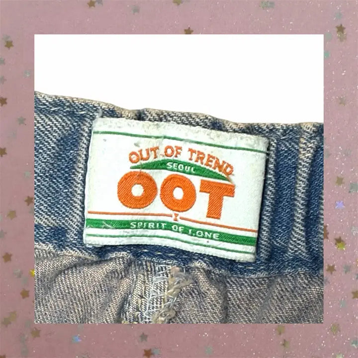 [BUNJANG] oot Pink Washed Maxi Denim Skirt / oot 핑크 워싱 맥시 데님스커트