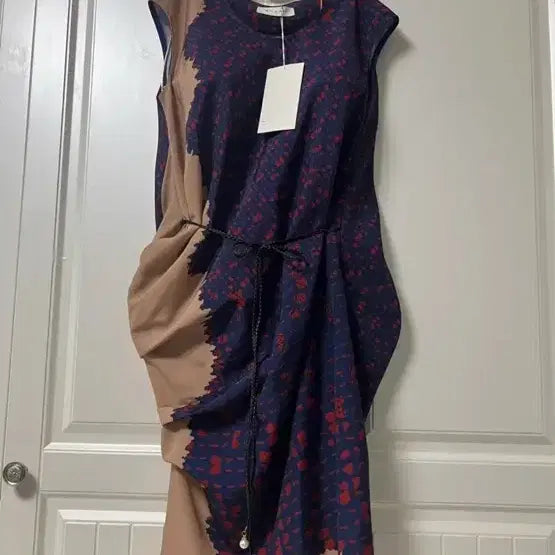 [BUNJANG] Missa Drape Asymmetrical Long Dress / 정품 미샤 바스락 시원한 드레이프 언발 롱원피스 미착용