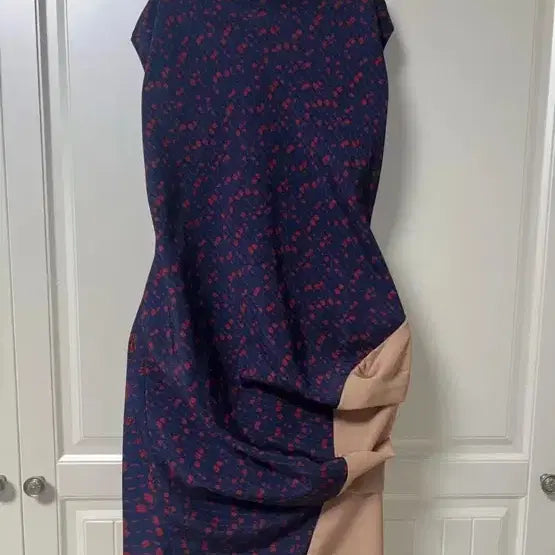 [BUNJANG] Missa Drape Asymmetrical Long Dress / 정품 미샤 바스락 시원한 드레이프 언발 롱원피스 미착용