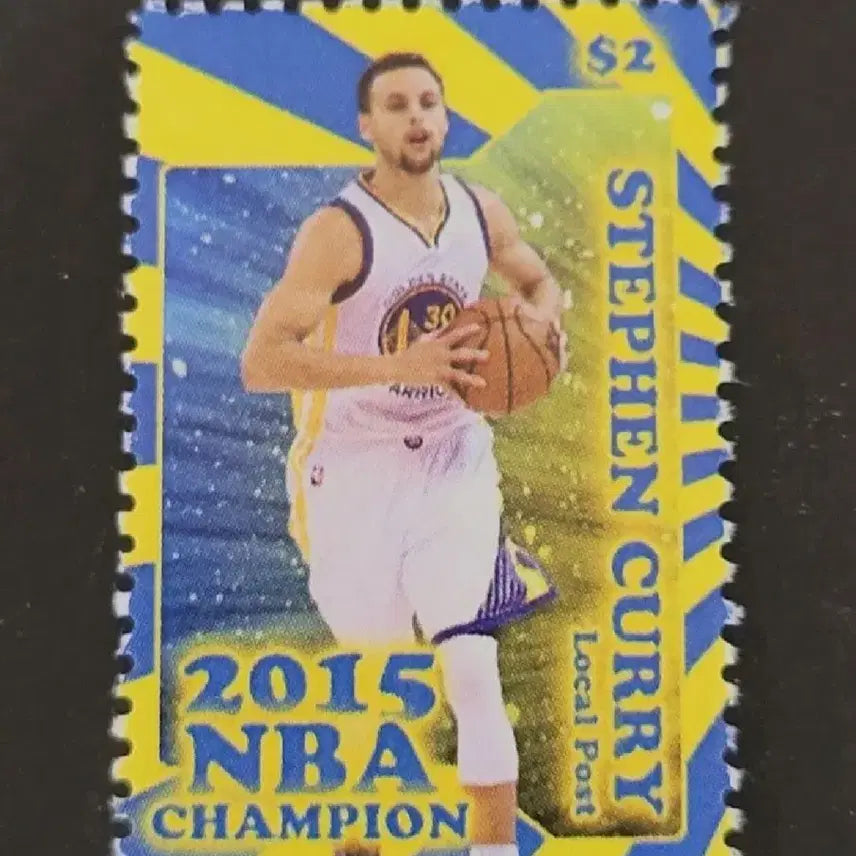 [BUNJANG] NBA Stephen Curry Commemorative Stamp / 2015년 미국 프로농구 NBA스타 스테판커리기념 우표 2015 NBA