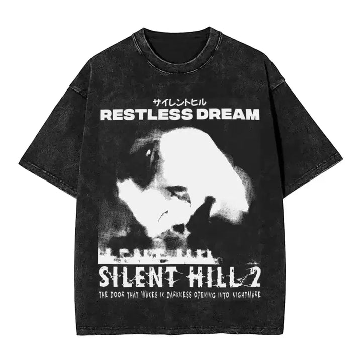 [BUNJANG] Silent Hill 2 Washed Short Sleeve T-shirt / 무료배송) 사일런트 힐 2 워싱 반팔 티셔츠