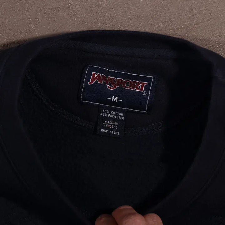[BUNJANG] JanSport College Embroidered Sweatshirt / 잔스포츠 컬리지 자수 스웻셔츠 C368