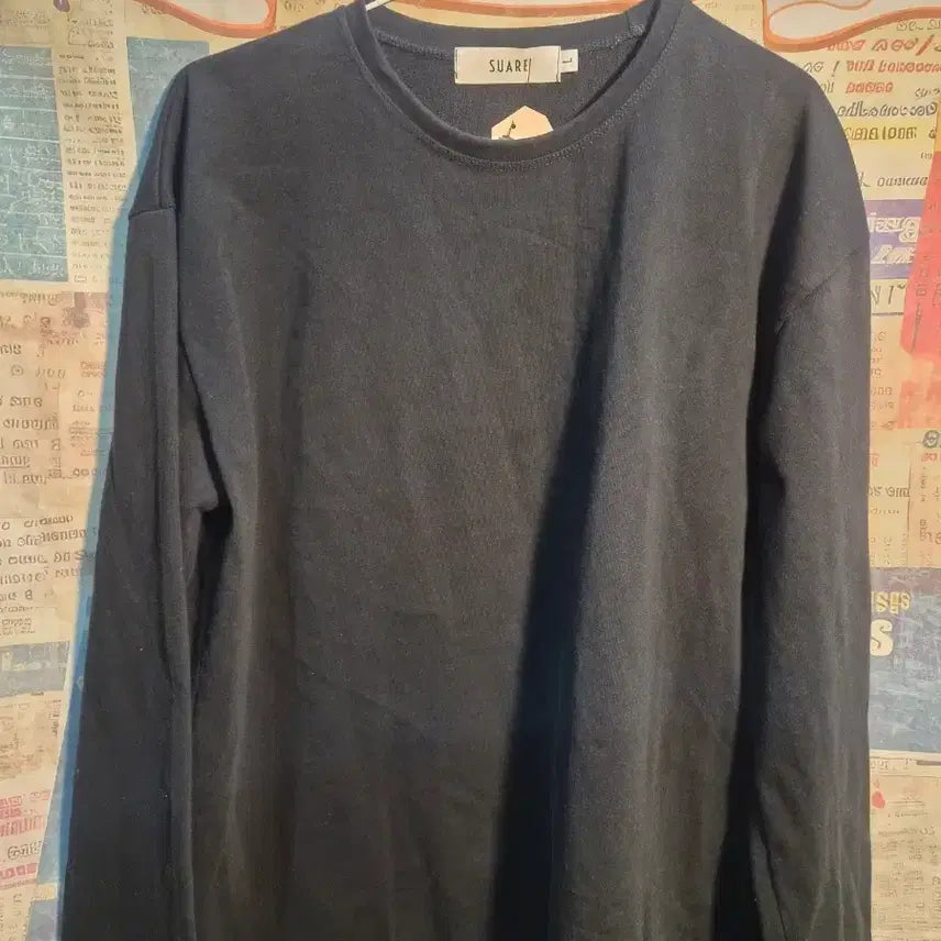 [BUNJANG] Soare Black Long Sleeve T-shirt / 수아레 검정색 긴팔 티셔츠