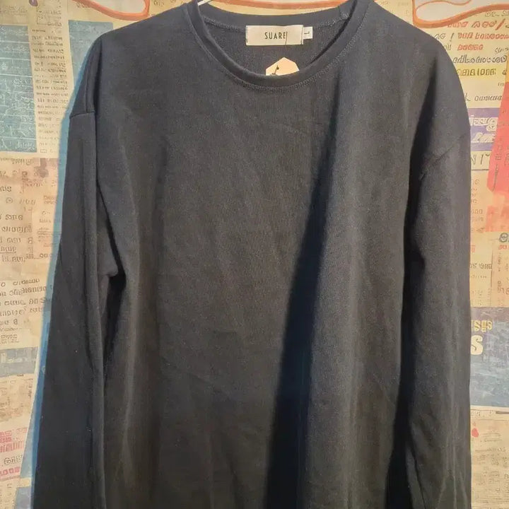 [BUNJANG] Soare Black Long Sleeve T-shirt / 수아레 검정색 긴팔 티셔츠