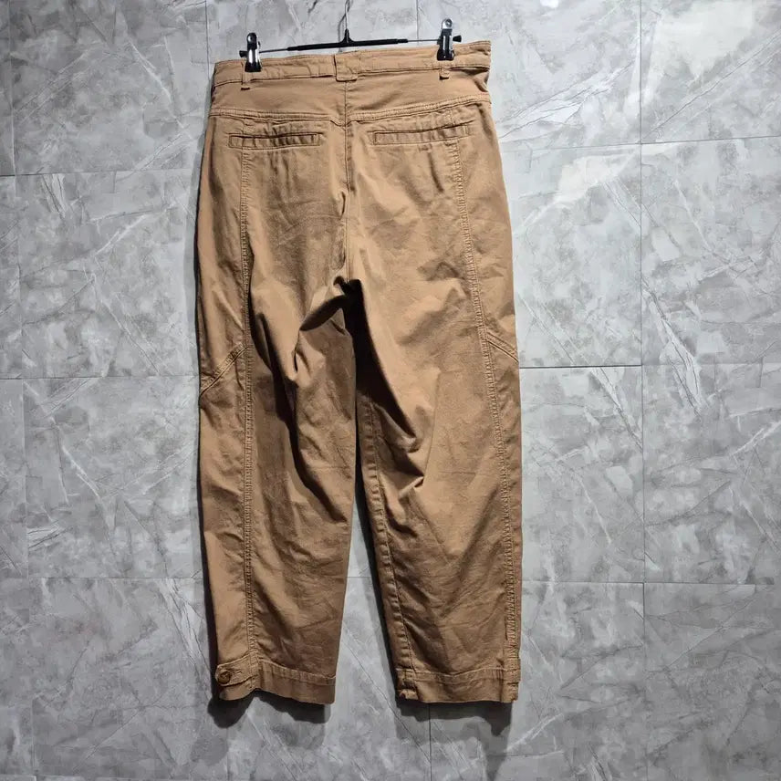 [BUNJANG] Mine Beige Cotton Wide Pants / 마인 베이지색 면 와이드 팬츠