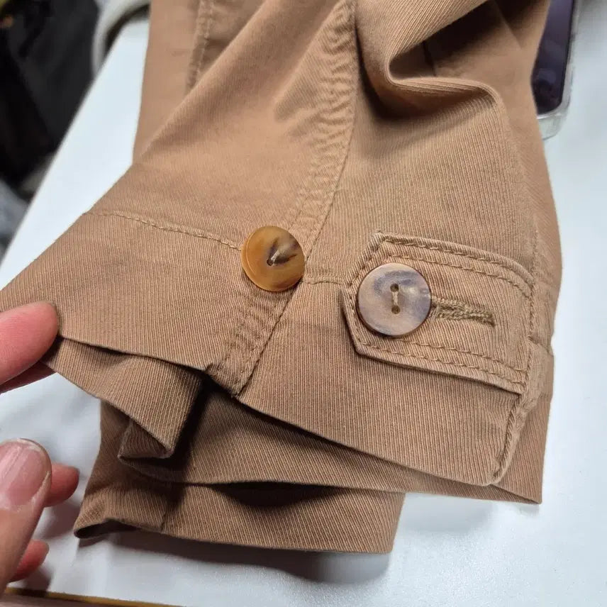 [BUNJANG] Mine Beige Cotton Wide Pants / 마인 베이지색 면 와이드 팬츠