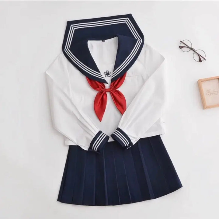 [BUNJANG] Japanese Style School Uniform Set / 일본풍 교복 M 세라복 코스프레 의상 세트