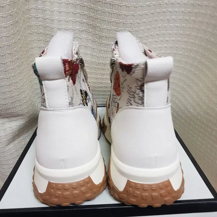 [BUNJANG] Suryo Leather High-Top Sneakers / 새것)250 슈리오 소가죽 키높이 하이탑 스니커즈