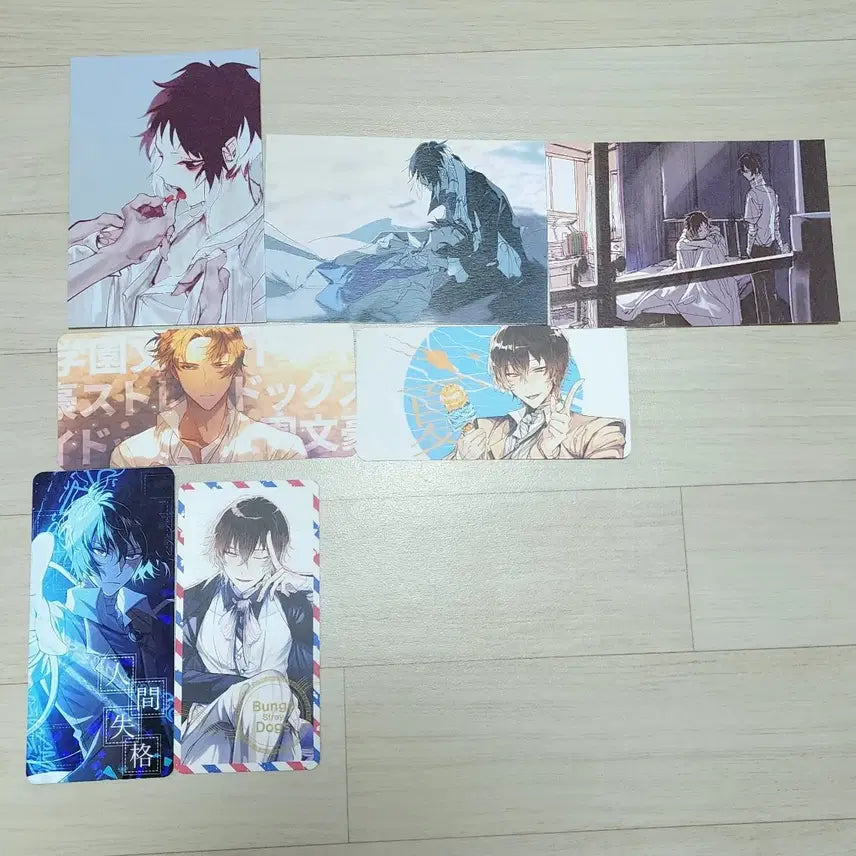 [BUNJANG] Bungo Stray Dogs Postcard &amp; Card Text Bundle Set / 문호스트레이독스 문스독 비공굿 카드텍 엽서 일괄
