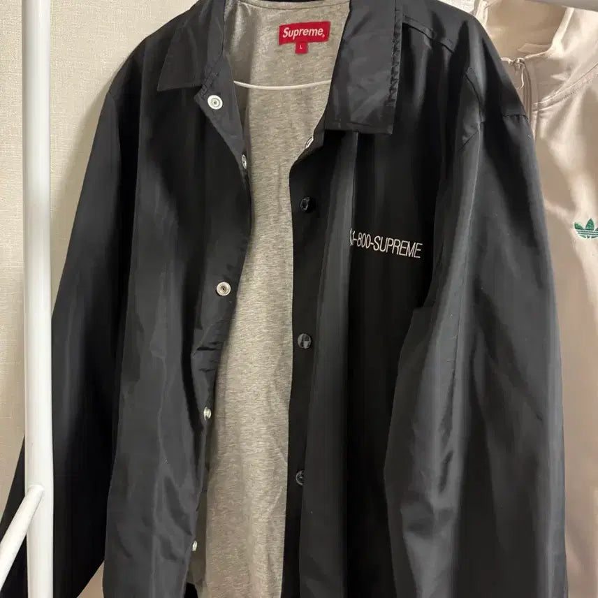 [BUNJANG] Supreme 1-800 Black Jacket - Size L / 19SS 슈프림 1-800 블랙 자켓 L사이즈