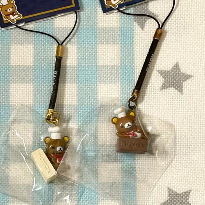 [SOLD OUT] 일괄 리락쿠마 카페 요리사 초콜릿 스트랩 키링 2종